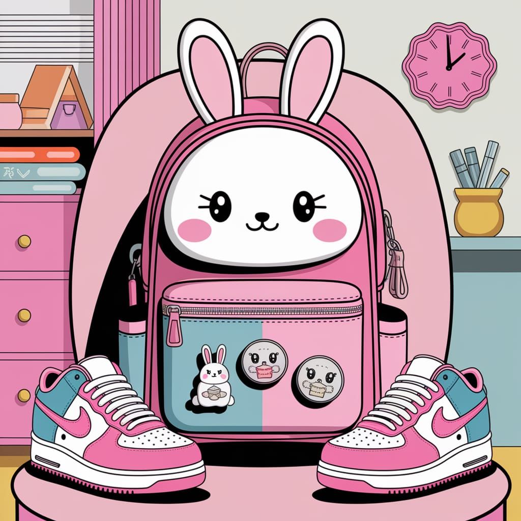 Kawaii Ita Bag and Shoes in Pastel Hues