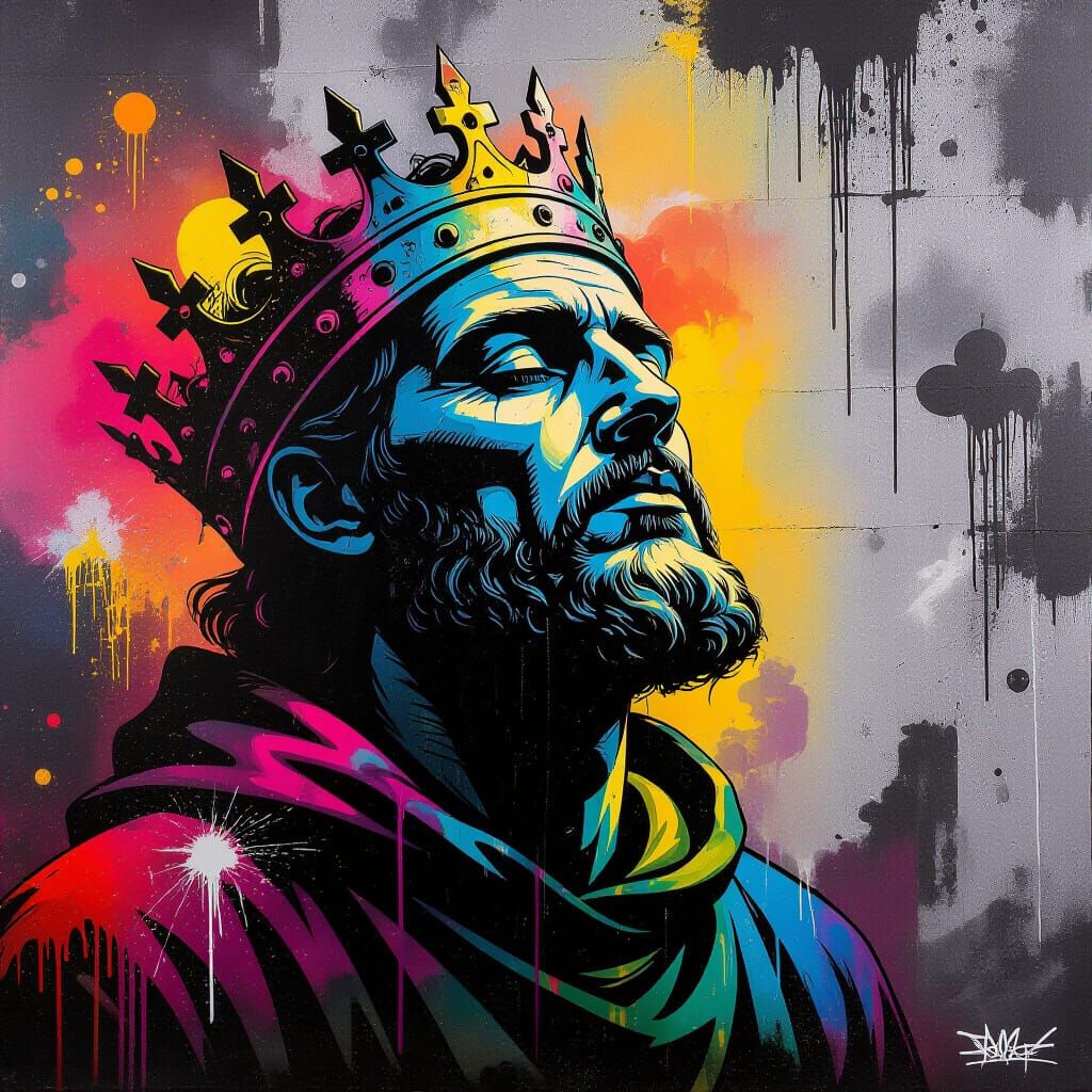 Mankind's Rise After Dark Ages in Graffiti Art