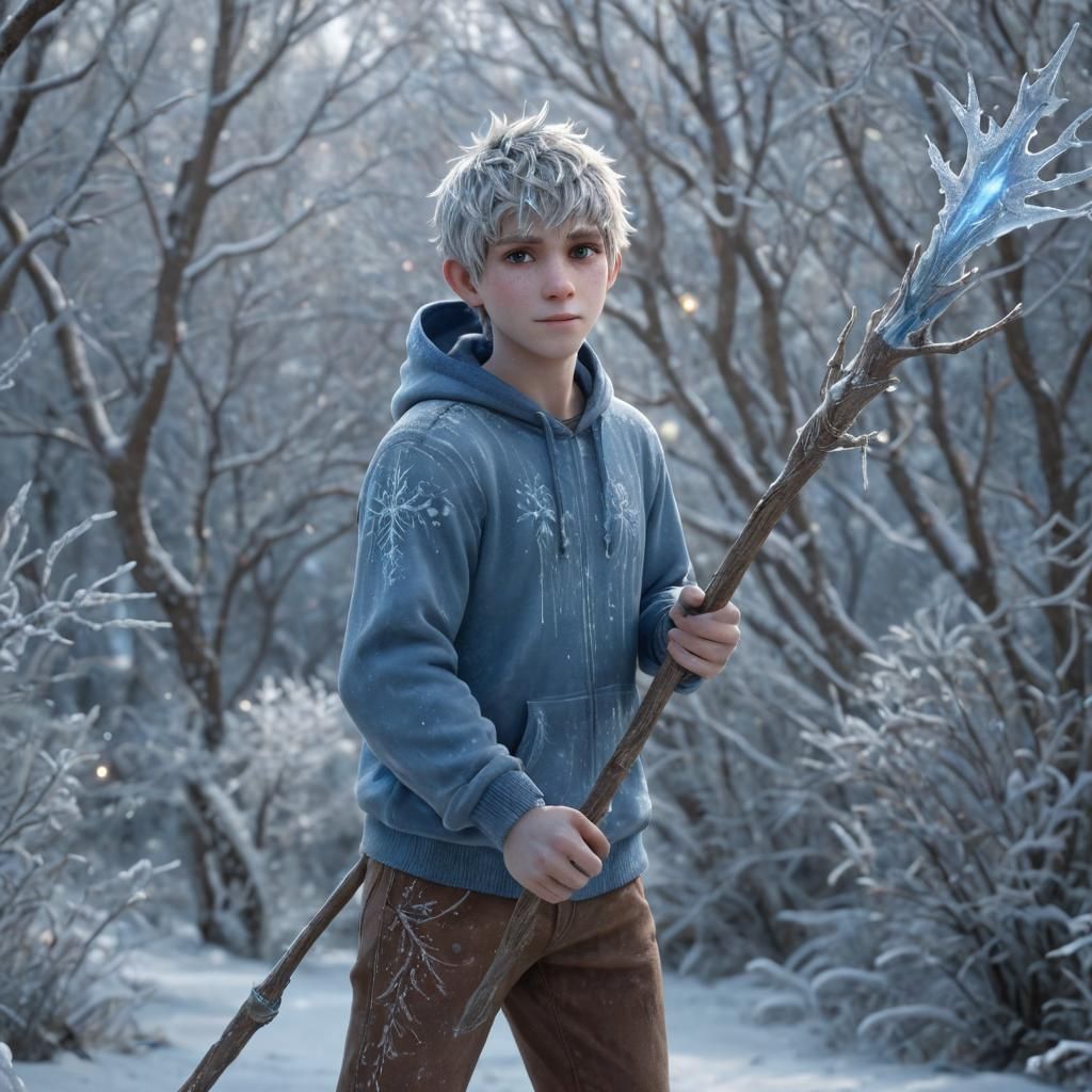 Jack Frost in Winter Wonderland: Digital Art