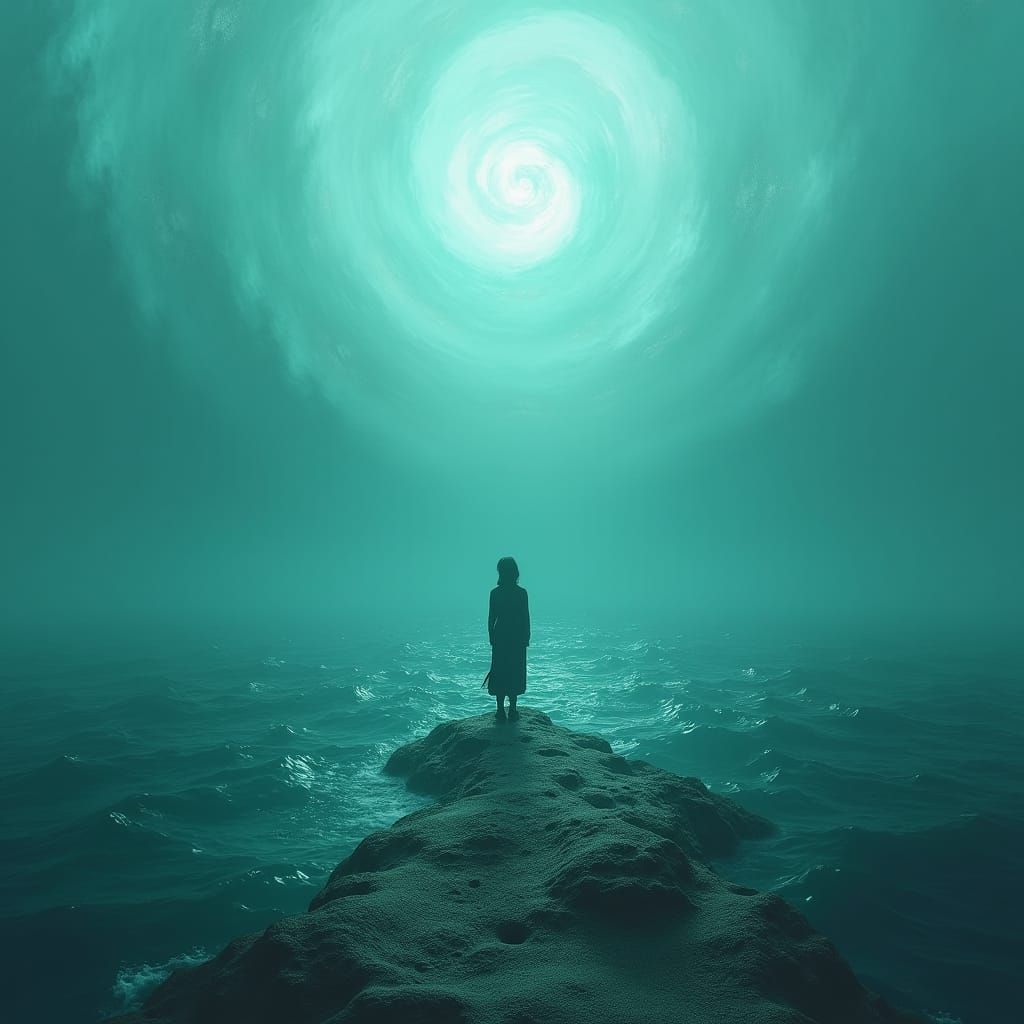 Deserted Island: Turquoise Waters and Eerie Isolation