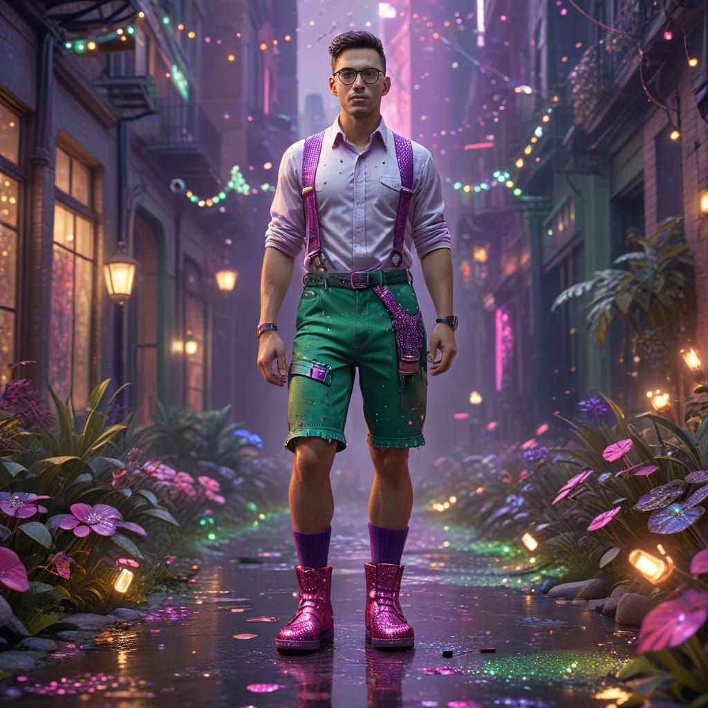 Nerdcore Fashion in Fantasy Concept Art Style