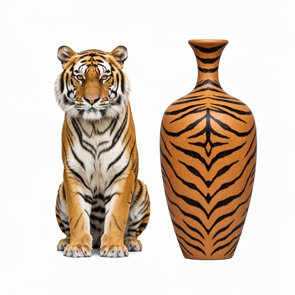 Tiger + vase
