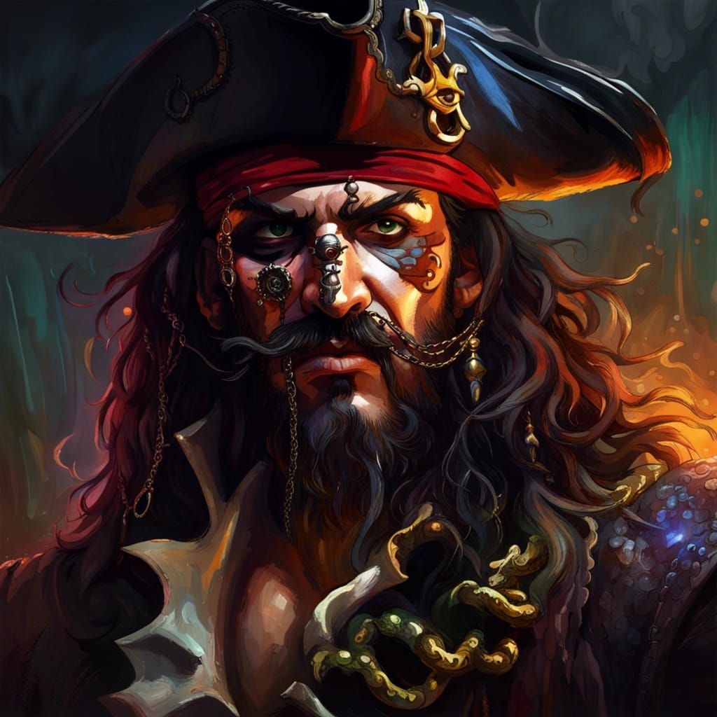 Spooky Pirate Captain Hook Concept Art