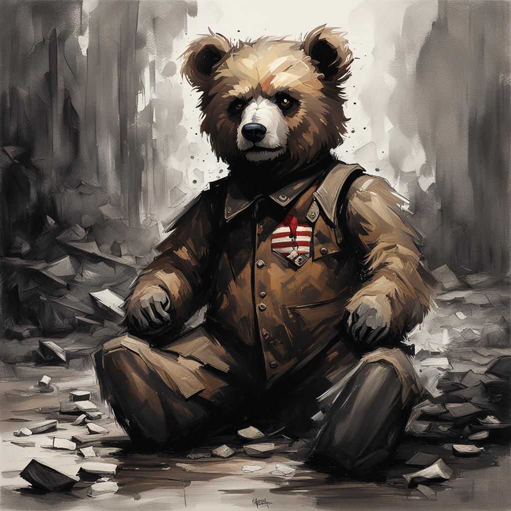 Sinister Teddy Bear Art by Greg Rutkowski