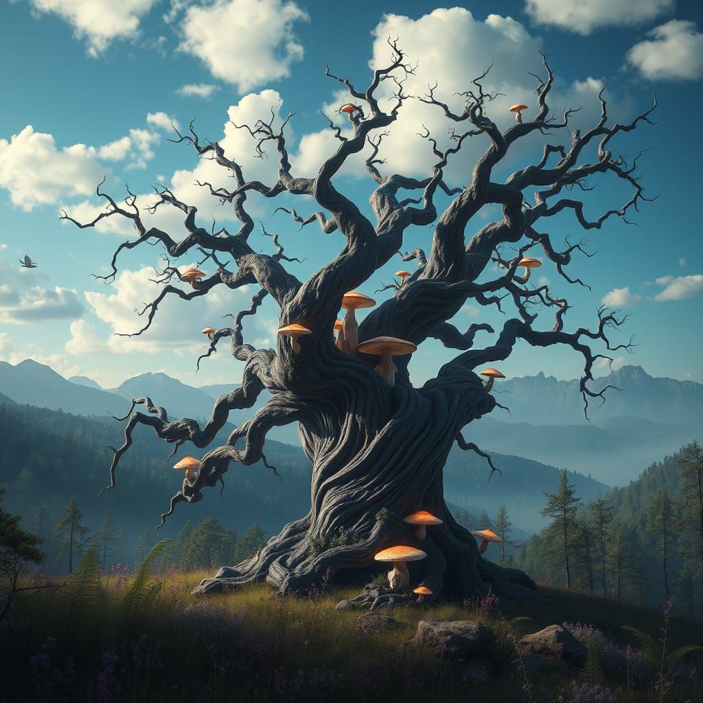 Enchanted Slavic Forest in Dreamlike Atmosphere