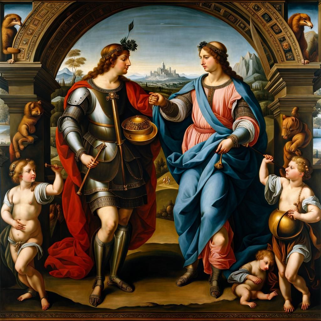 Renaissance Painting: Strength of Friendship