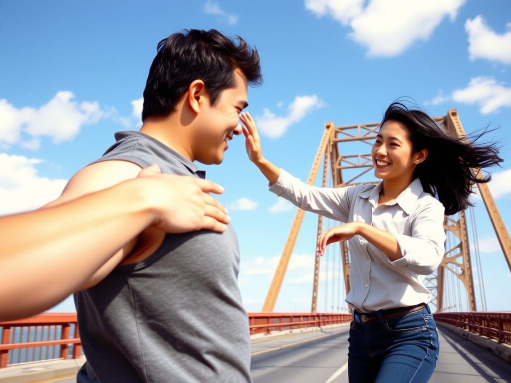 Vibrant Moment Captured on the Abandoned San Francisco-Oakla...