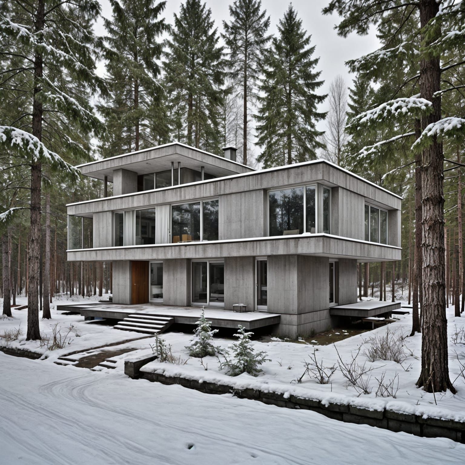 Brutalist Modernist House Design, Finland 1960s