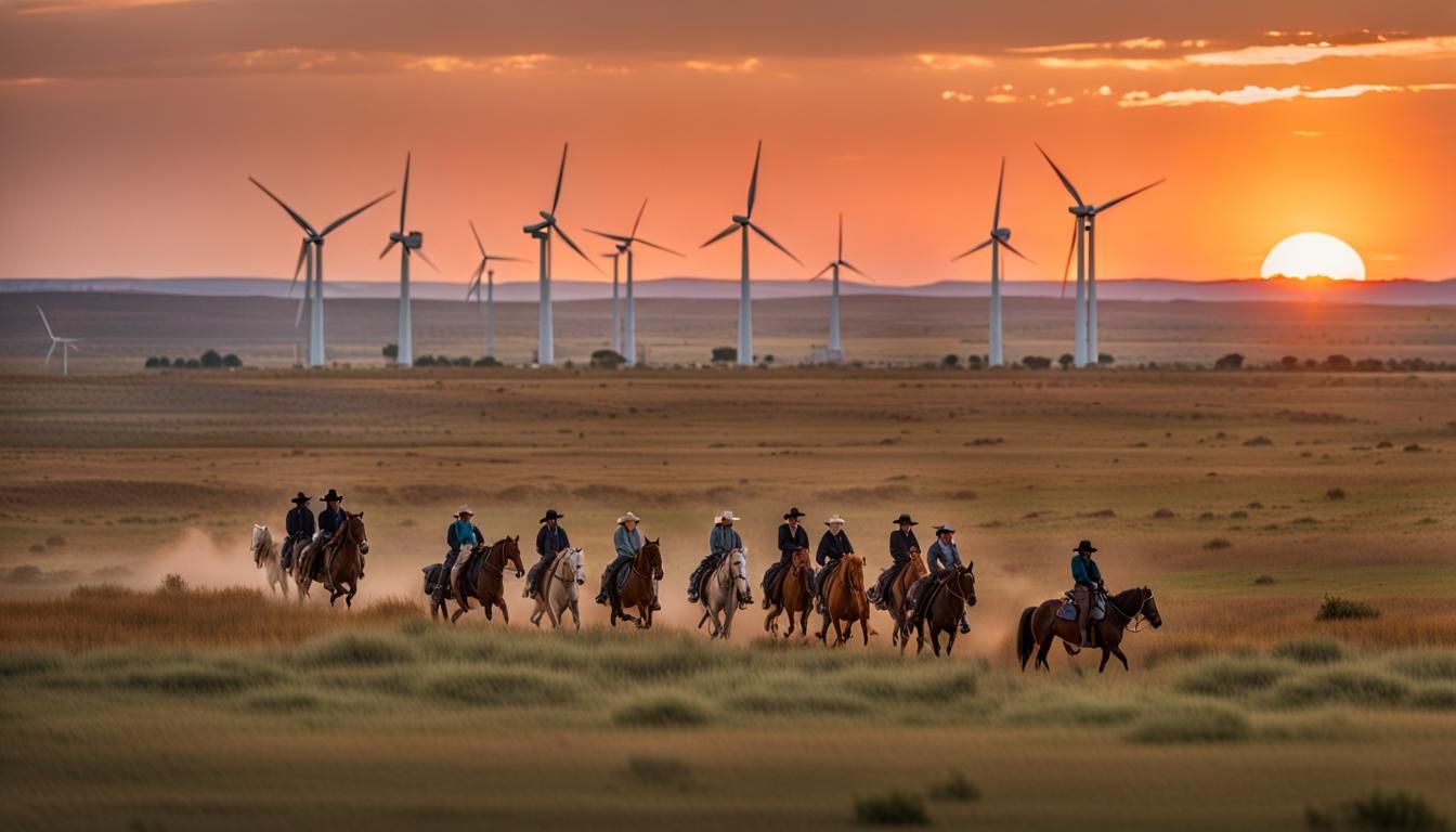 Comanche War Party Rides Across Texas Plains