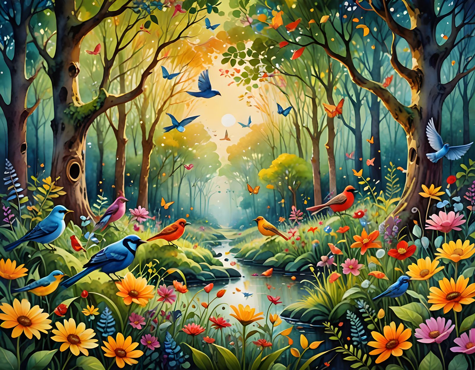 The birds and the trees