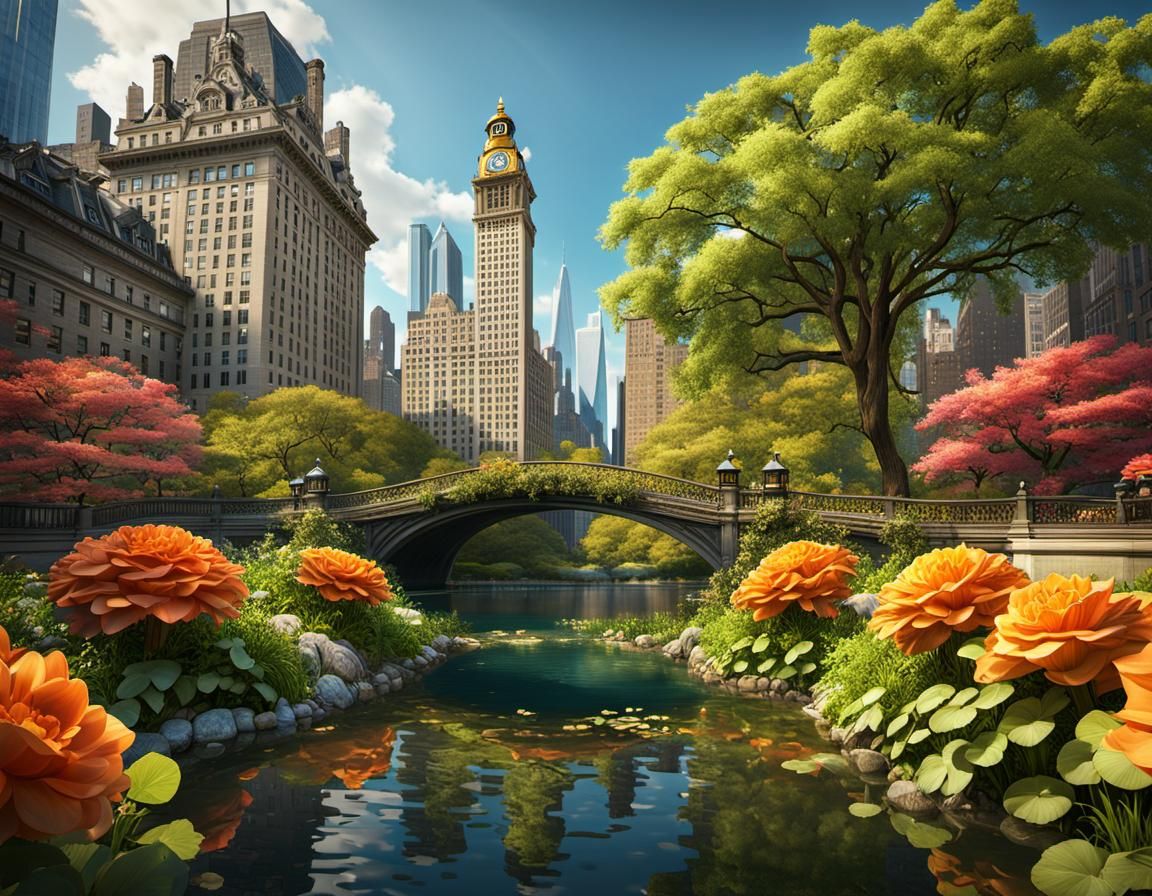 Lighthouse in Grand Central Park: Fantasy Concept Art