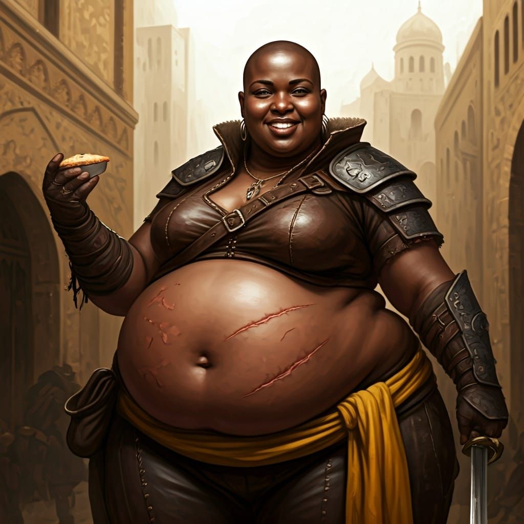 Medieval Middle Eastern Warrior Woman Portrait