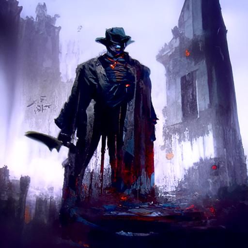 Sinister Jack the Ripper, Greg Rutkowski Style
