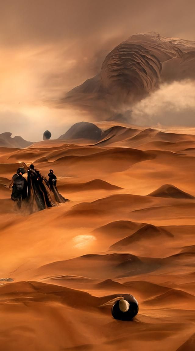 Arrakis Inspired Desert Planet Landscape