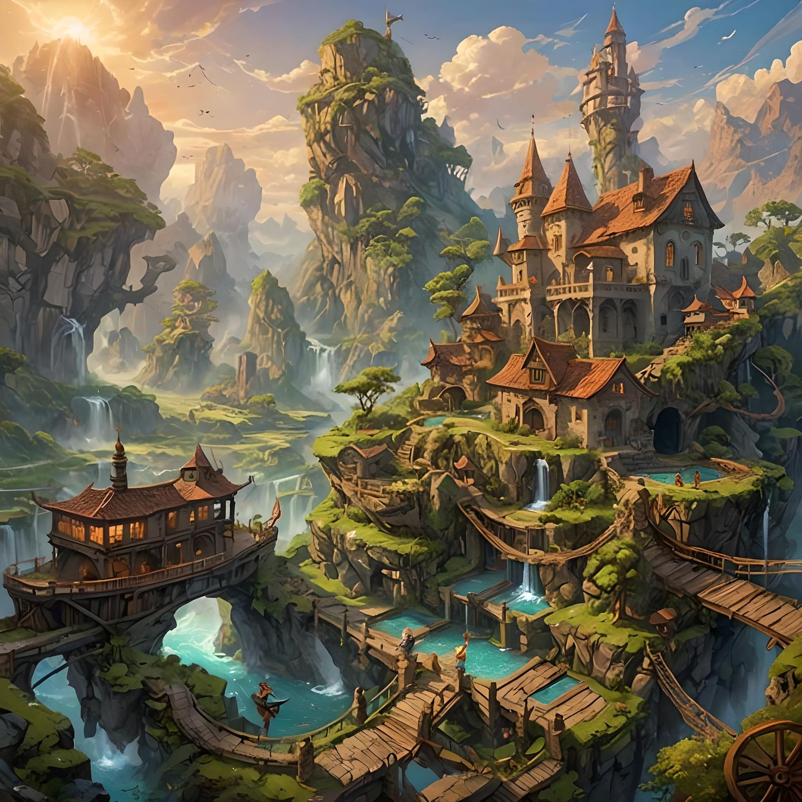 Fantasy World: Digital Painting Concept Art