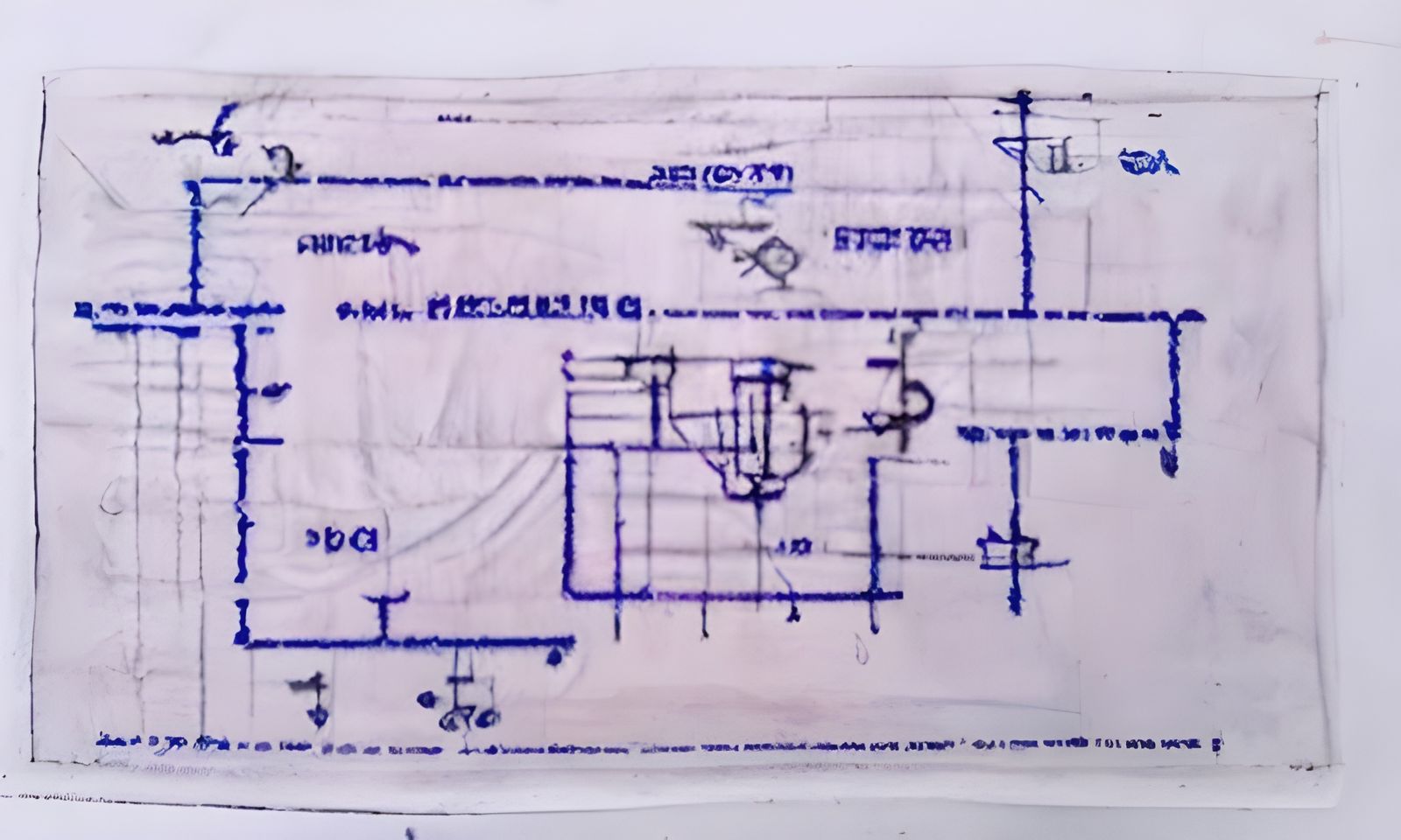 Technical Blueprint Engineering Diagram