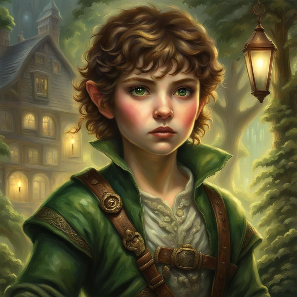 Halfling Criminal in Ethereal Fantasy Style