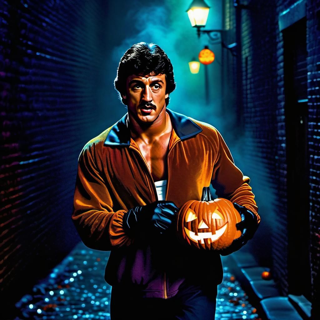 Rocky Balboa in Surrealistic Pop Art Style