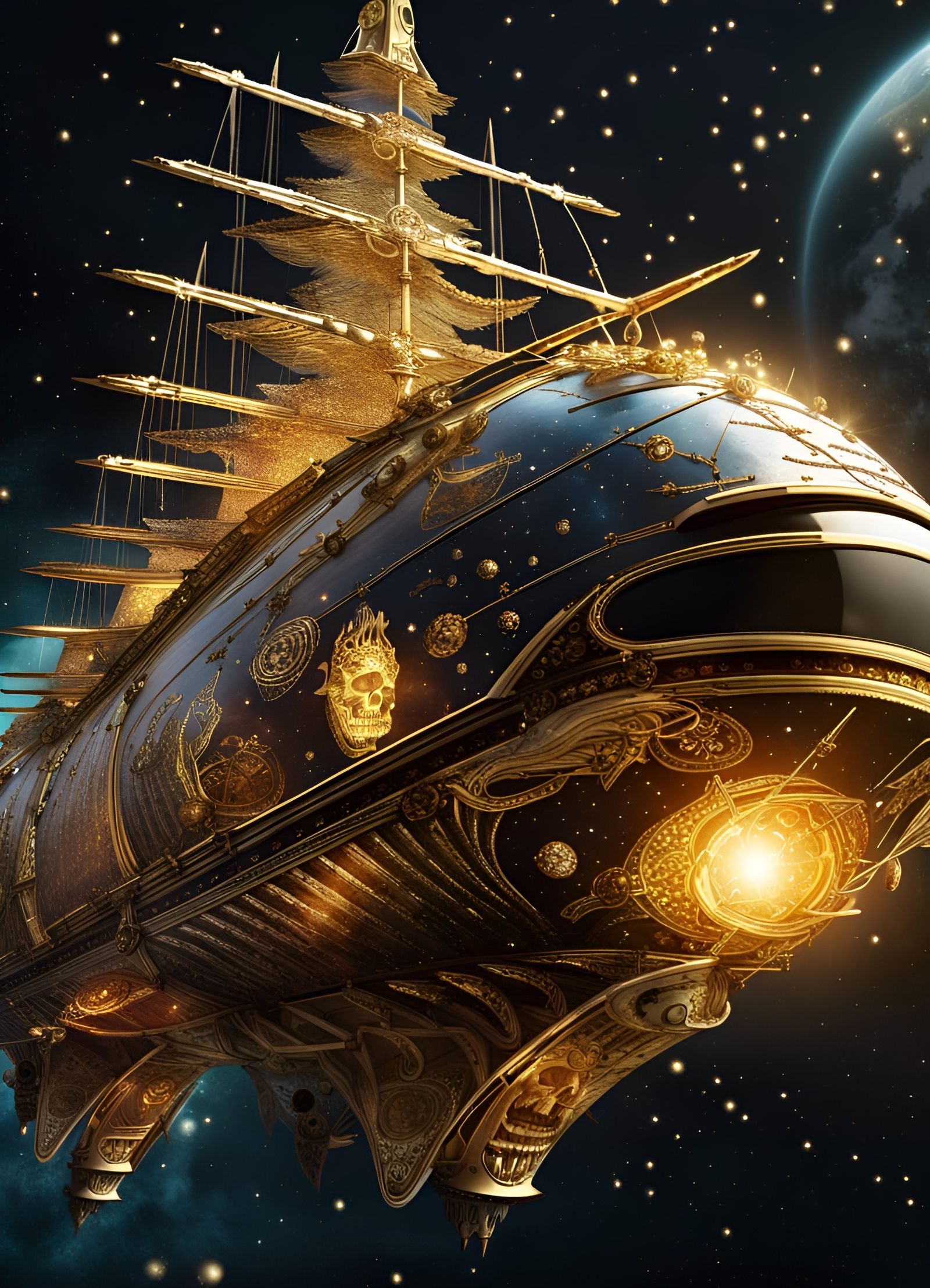 Legendary, gorgeous space pirate ship