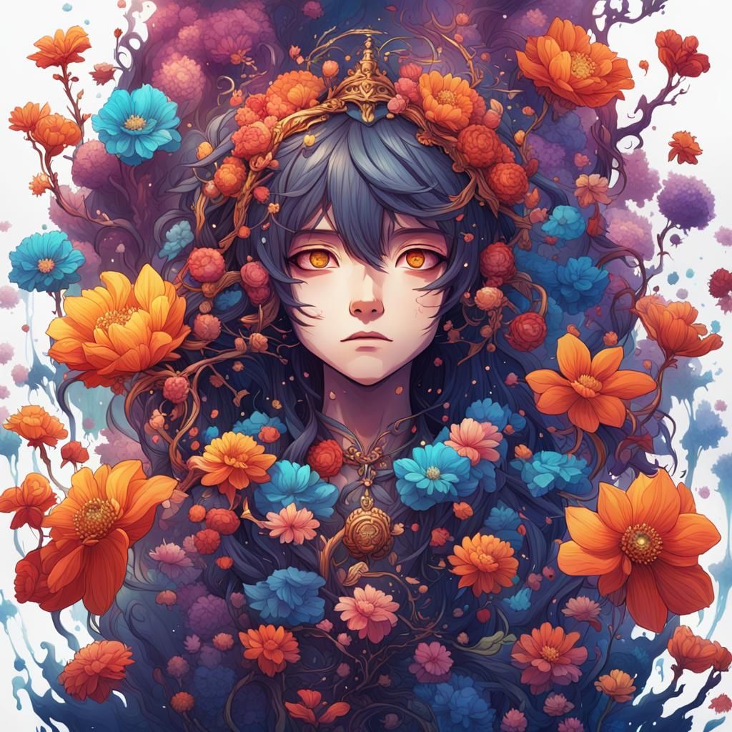 Fantastical Flowers: A Mindscape of Anime Art