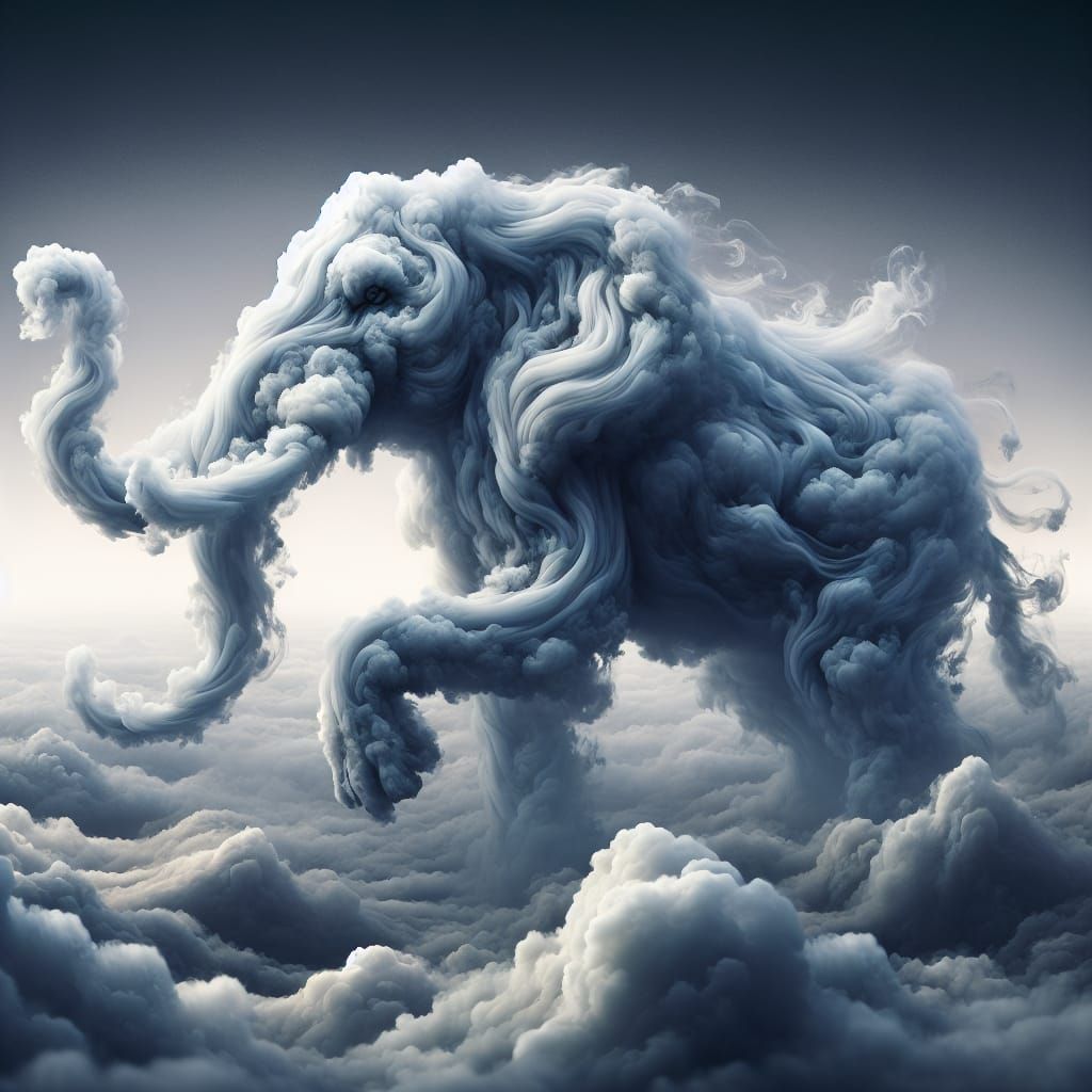 A Majestic Elephant in the sky!