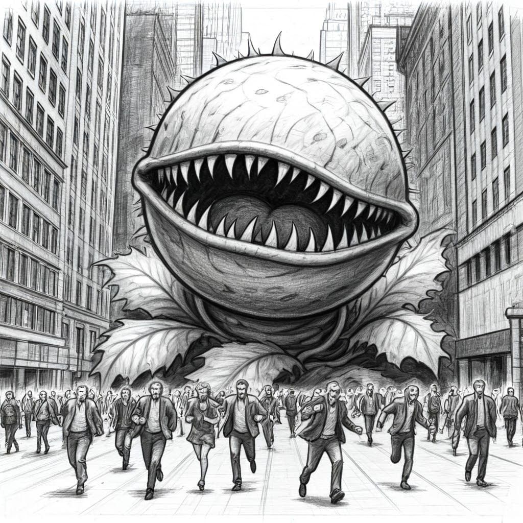 Menacing Venus Flytrap Attacks New York City