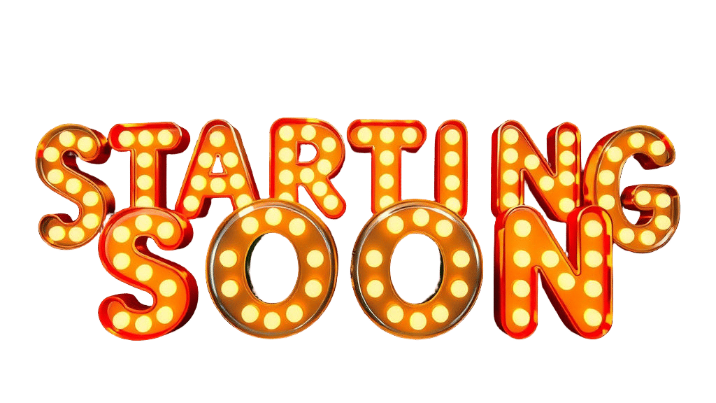 Starting Soon: Playful Bubble Letter Design