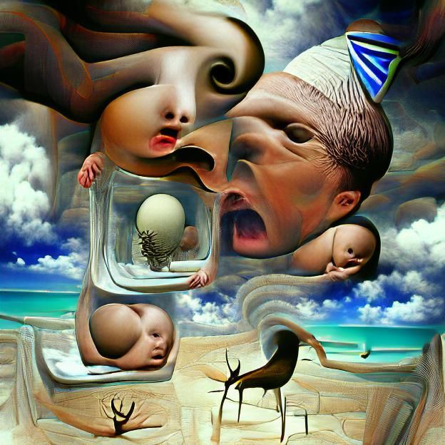 Abstract Light Burst of Creation