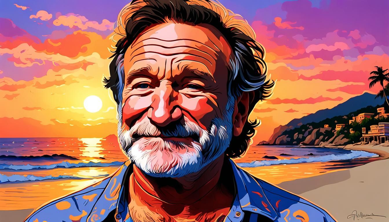 Robin Williams at Zihuatanejo