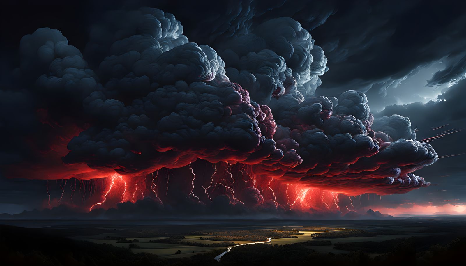 Supercluster Storm Cloud Formation with Ruby Rain