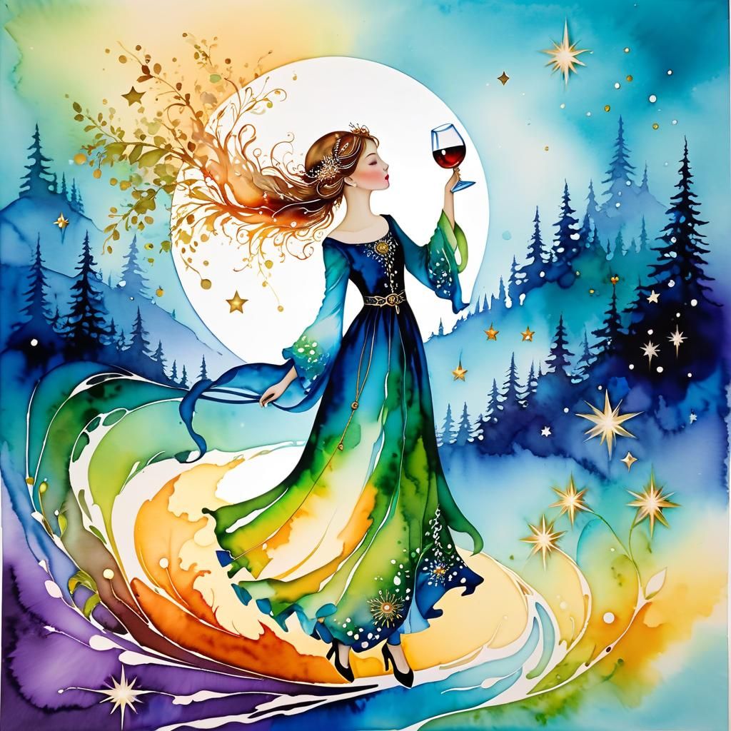 Magical Alcohol-Ink Art Inspired by Sanderson and Martin