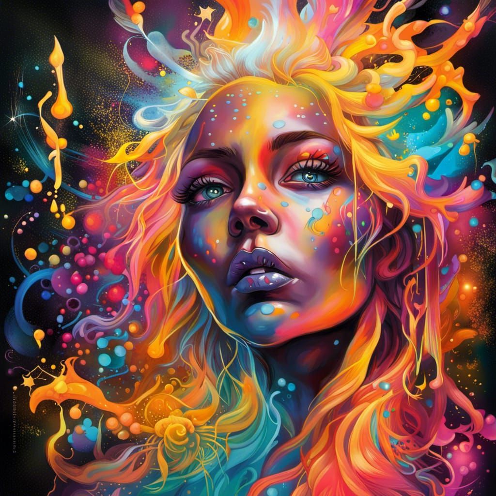 Goddess of Light Triumphant in Graffiti Art