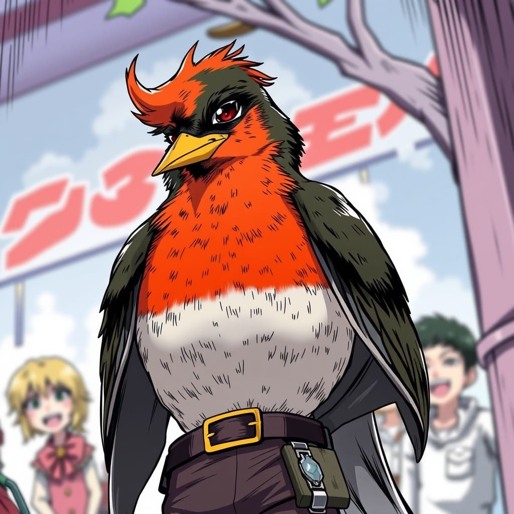 Anime Robin in Manga Style Outfit