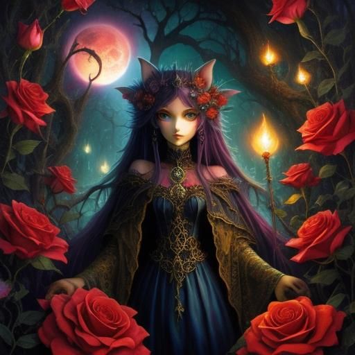 Enchanted Fantasy Dreamscape in Dark Digital Art