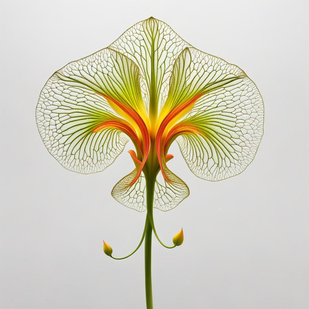 Amoeba Shaped Like Flower in Modern 3D Render