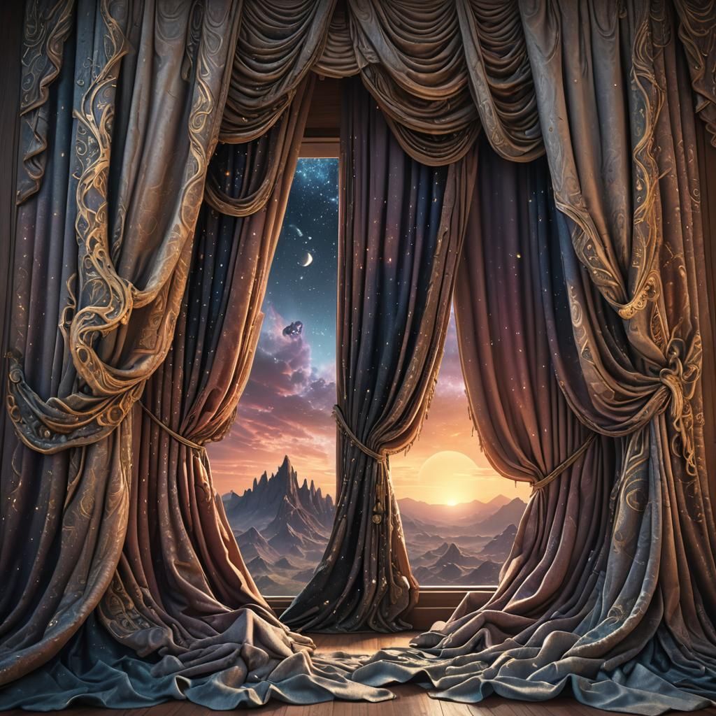 Cosmic Curtain Reveals a Sunrise