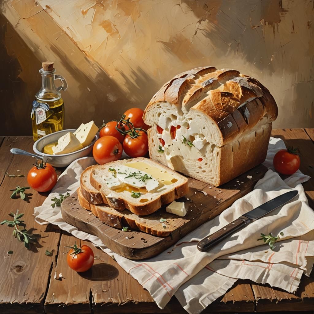 Hyperrealistic Farmer's Table Still Life