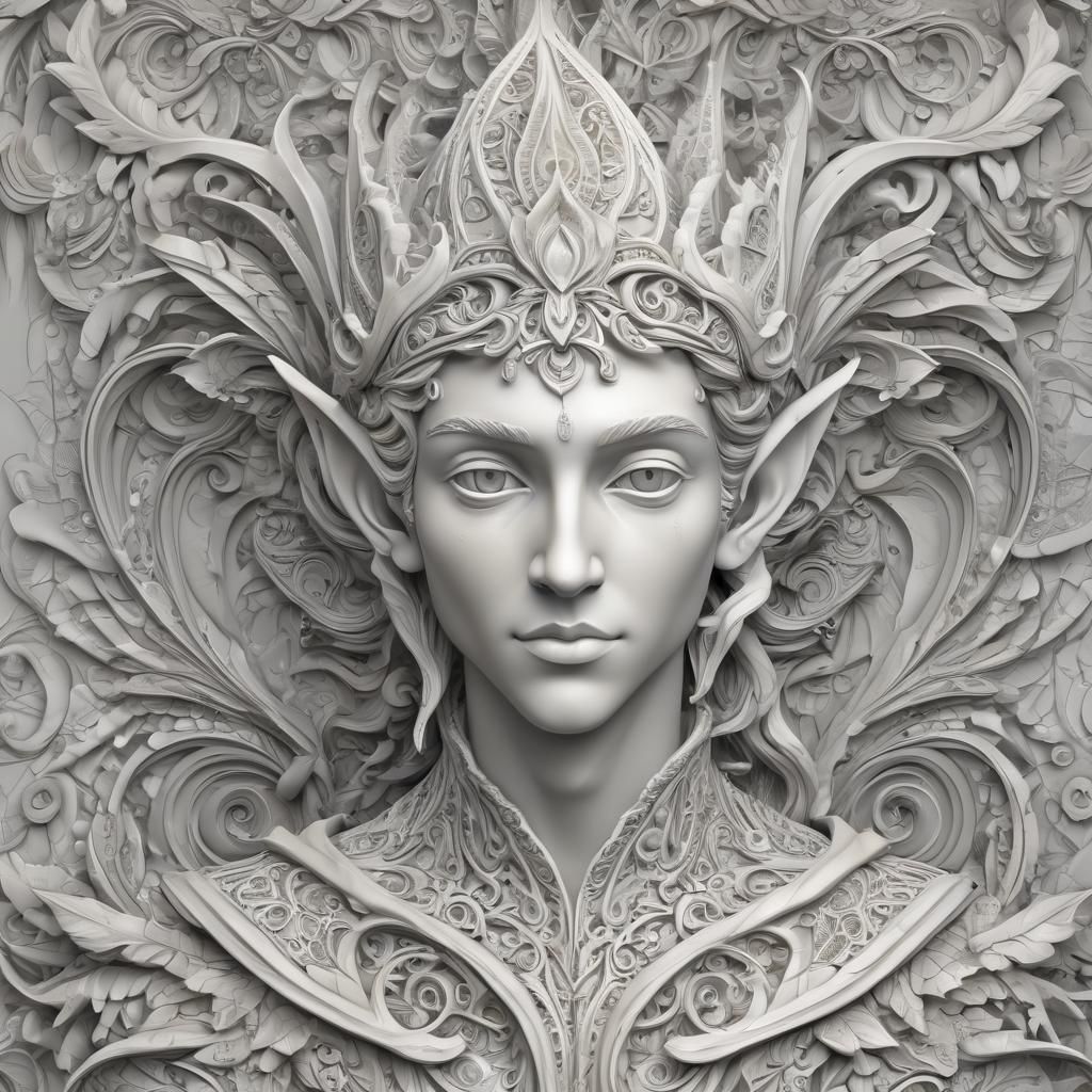Marble Statue of an Elf Prince