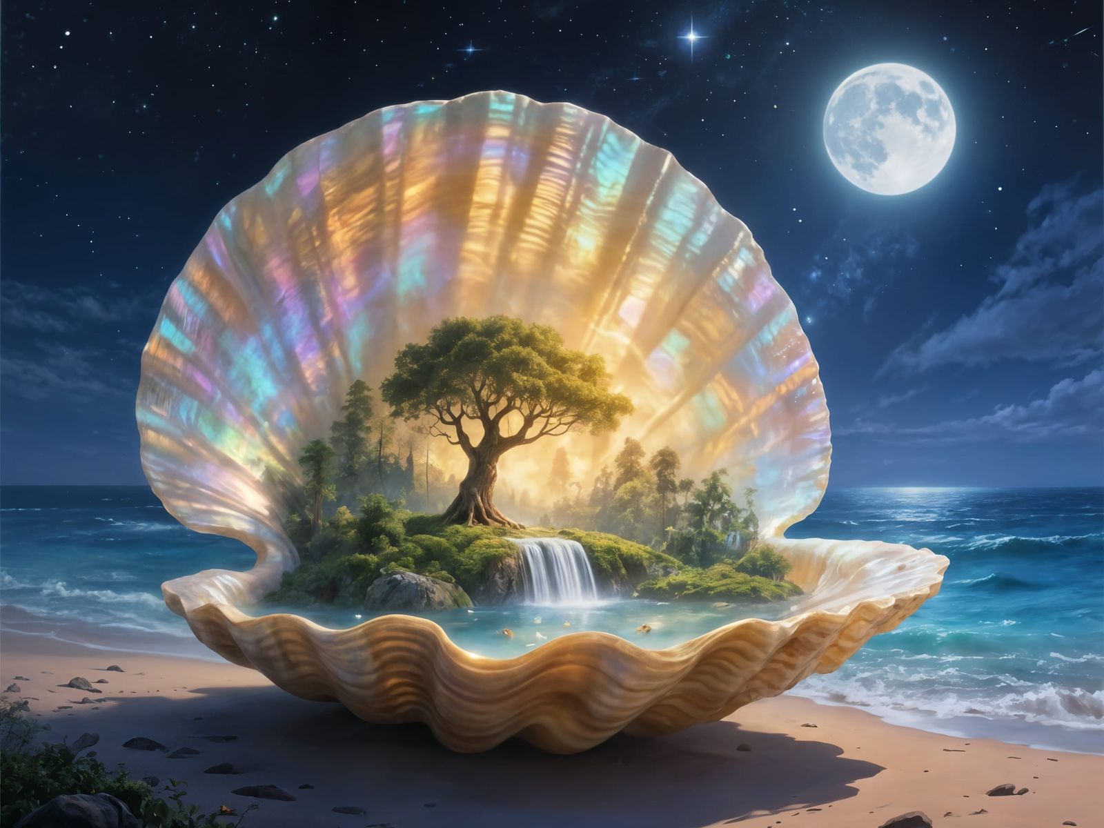 Seashell Portal to a Hidden Paradise