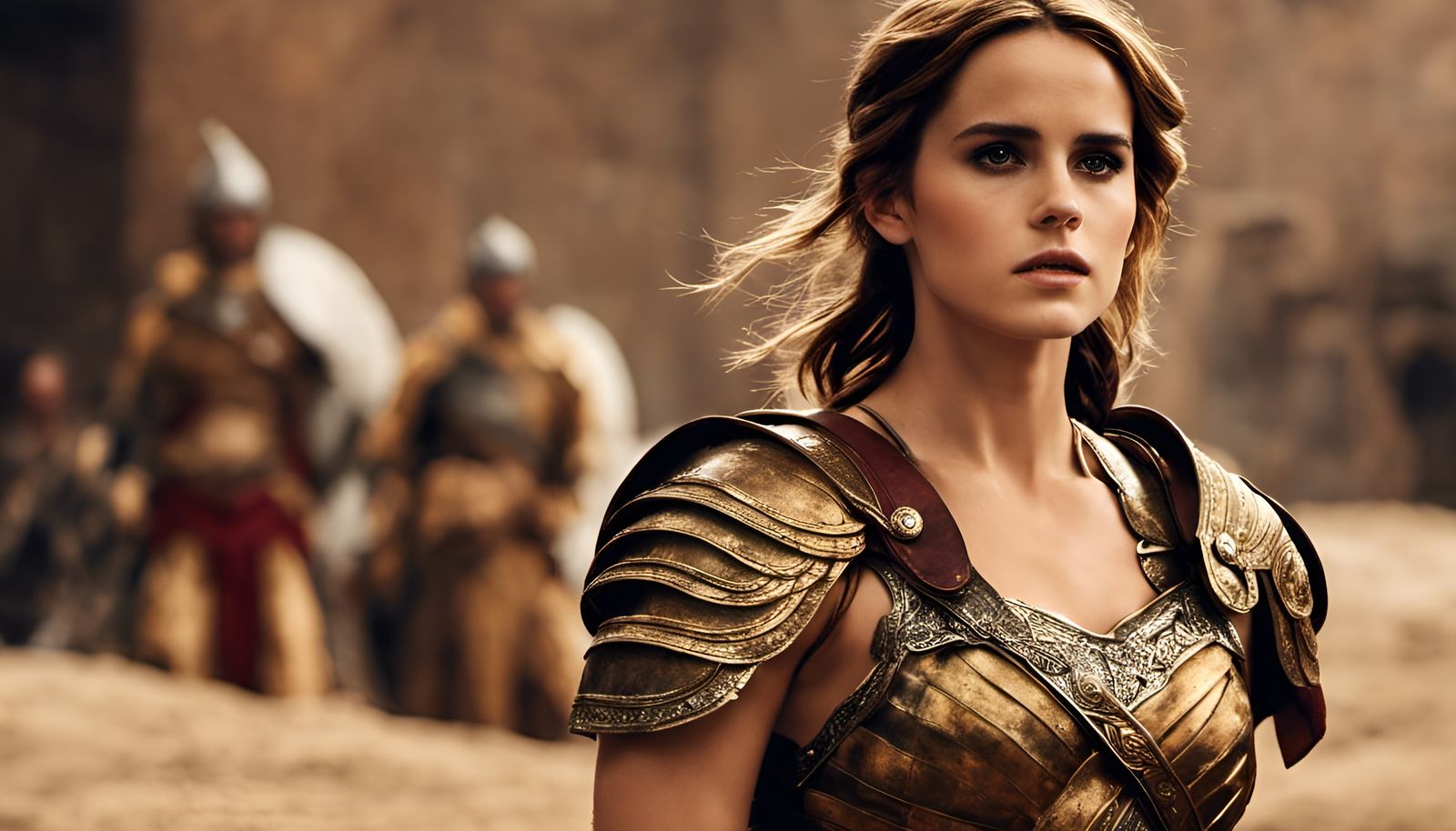 Emma Watson as roman gladiatrix
