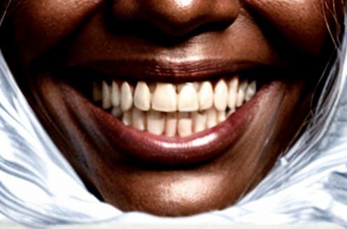 Microscopic View: Grandmother's Beaming Smile Lines