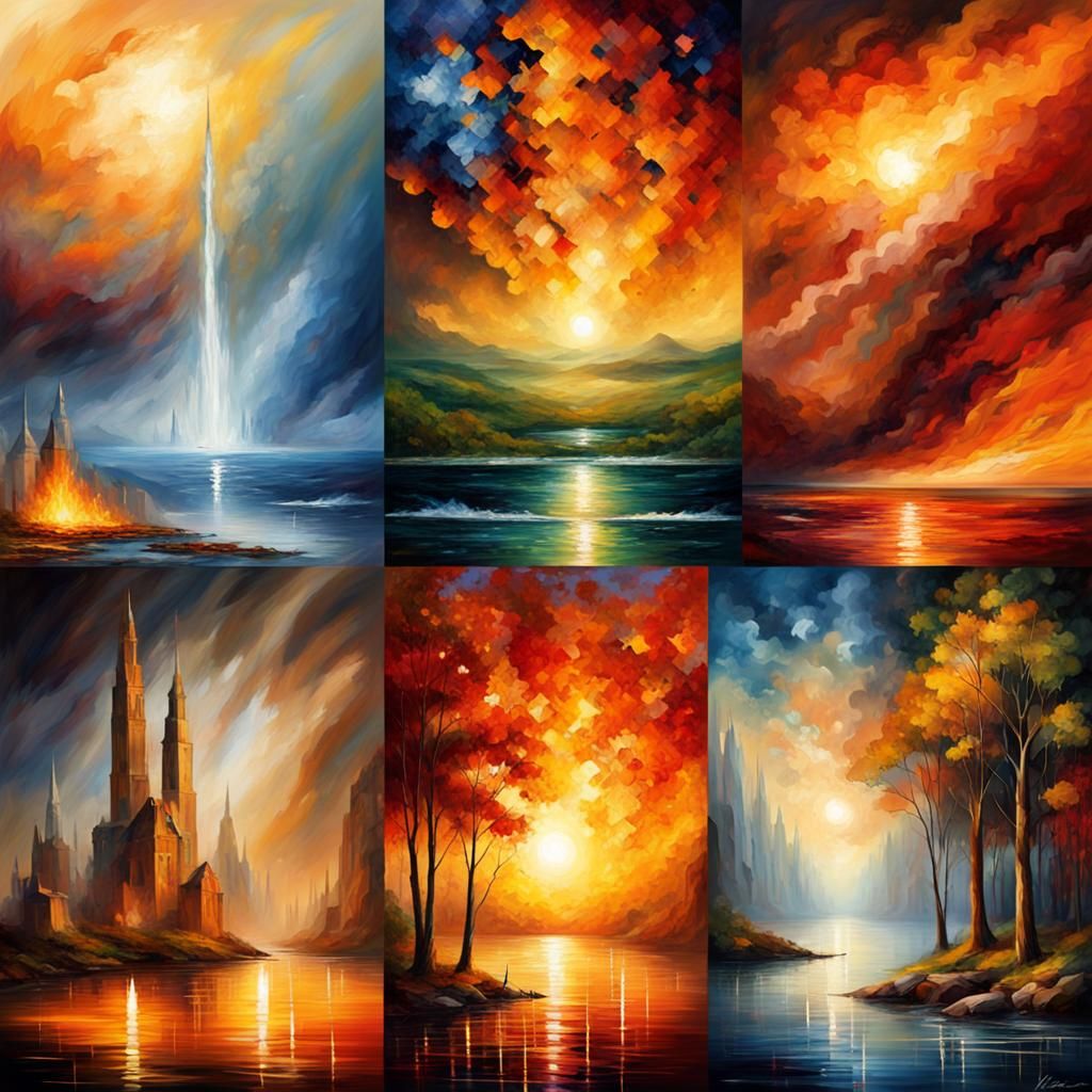Five Elements: Earth, Water, Air, Fire, Aether