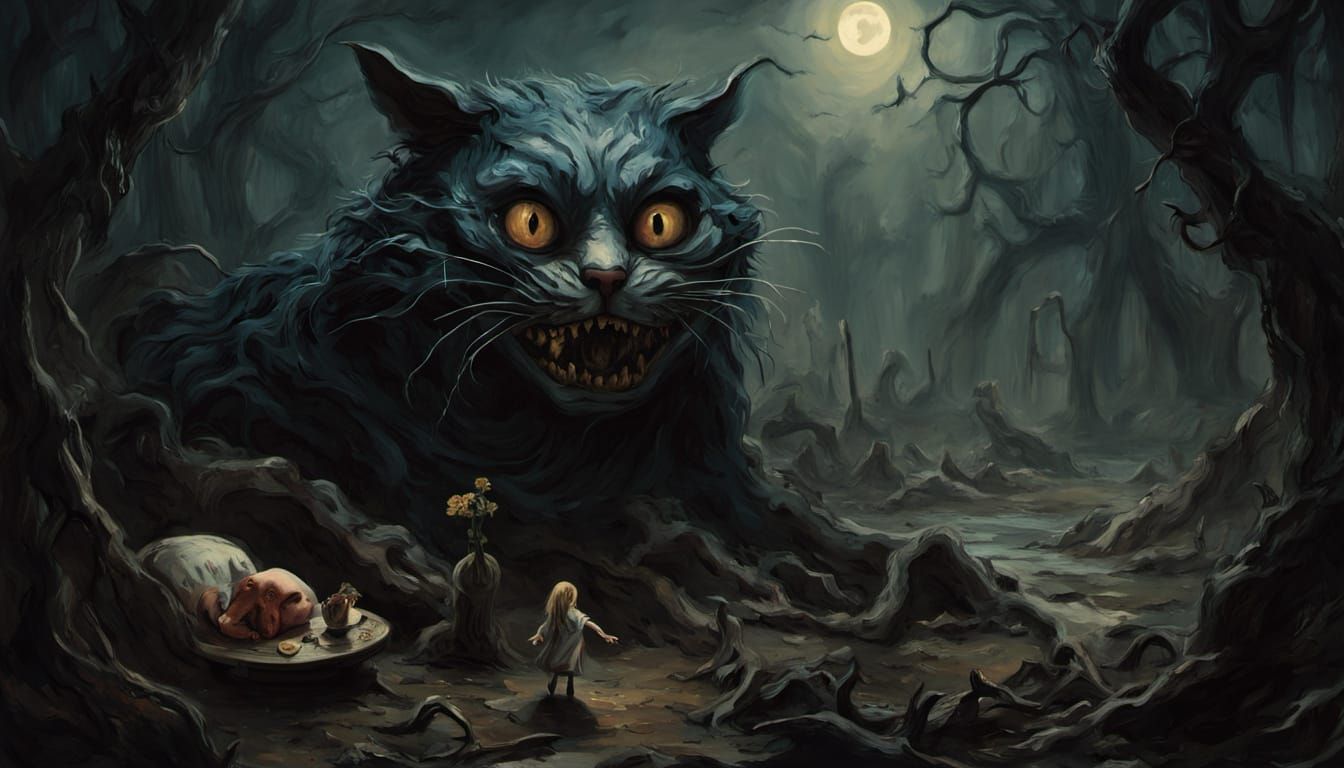 Twisted Wonderland: A Goya-Inspired Horror Scene