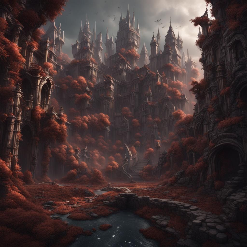 Detailed Matte Painting of Anxiety in Deep Color