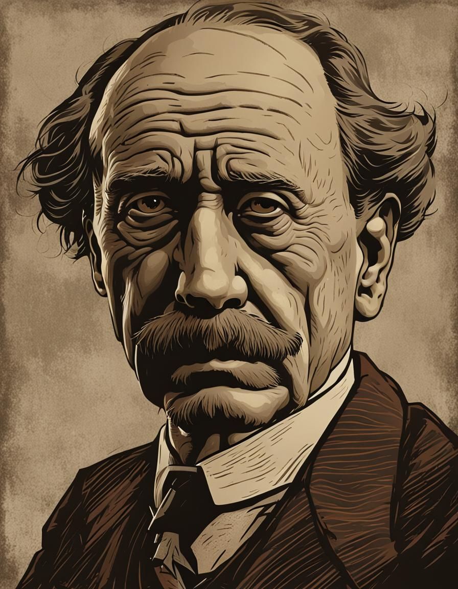 Adolf Stern Portrait in Vintage Style