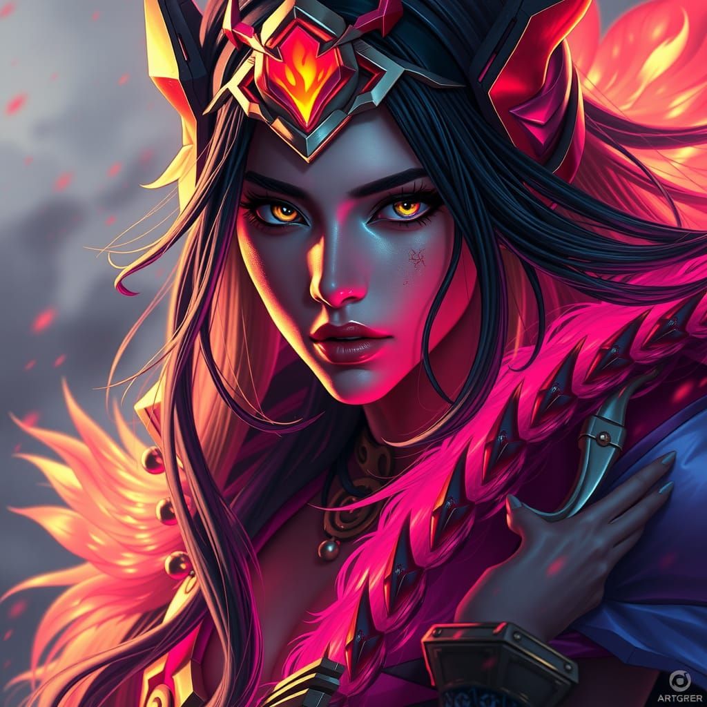 Risen Legend Ahri Portrait in Unreal Engine 5