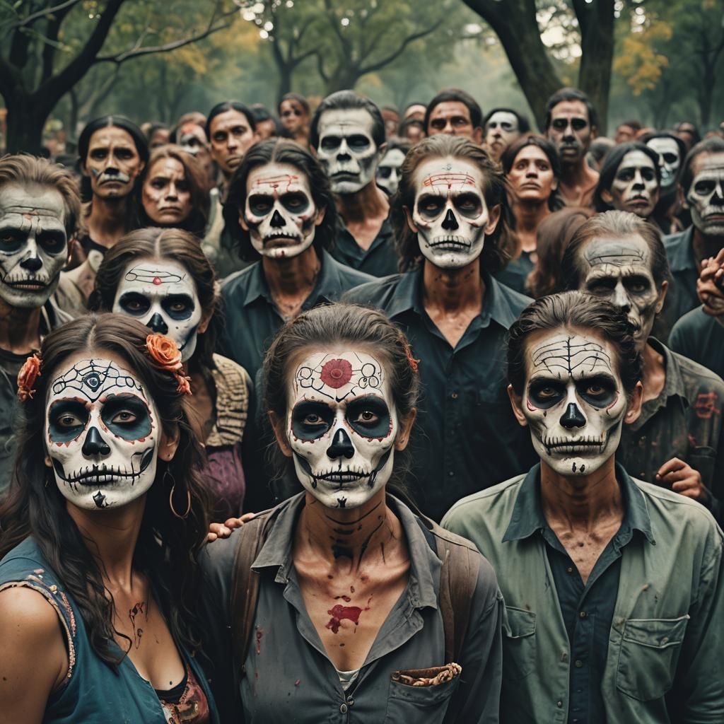 Day of the Dead Zombie Cinematic Portrait