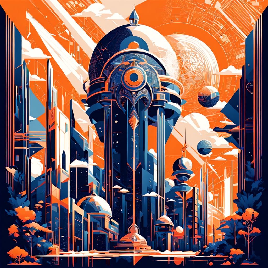 Luxury Geometry in Bold Art Deco Style