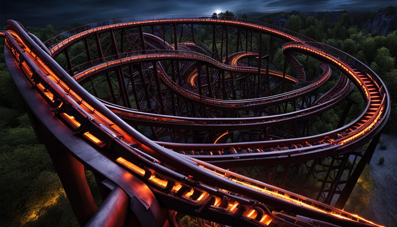 Haunted Roller Coaster Ride Through Dark Fantasy World