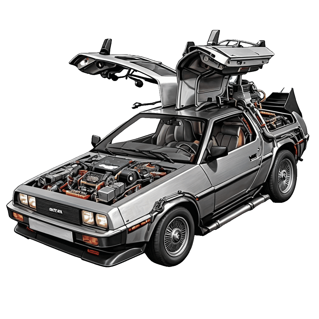 Back to the Future: Flying DeLorean Time Machine